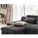 Chaise longue convertible en cama ETERNITY Antracita