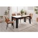 Mesa de comedor extensible BIRMINGHAM Negro/ Madera