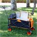 Aktive Carro playa c/ruedas grandes Negro/ Naranja