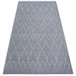 Alfombra SENSE MICRO 81249 Zigzag Etno 80x150 Gris Oscuro