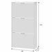 Mueble zapatero 3 Puertas Rubi 60 Blanco