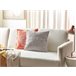 Beliani Cojín decorativo GLORIOSA Gris Claro