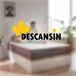 Cabecero Tapizado Descansin | Tela de Polipiel Liso 150 Beige