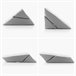 Almohada Triangular Multiposición de Doble de Cuña Gris