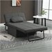 Sofá Cama Lino, Espuma, Metal HOMCOM, hogar - sofás y butacas Gris