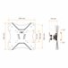 Soporte TV pared inclinable/orientable Kaorka Negro