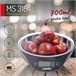 Báscula de Cocina Digital Mesko MS3164 Negro