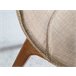 ANGEL CERDA Silla tela beige Nogal