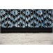 Alfombra de cuerda sisal LOFT 21144 Diamantes Zigzag 200x290 Azul