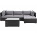 Beliani Conjunto longue SANO Grafito