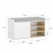 Banco Zapatero con 1 Puerta SoBuy FSR109-WN 80 Blanco