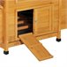 Gallinero de Madera Exterior Madera de abeto PawHut Marron