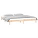 Estructura de cama de madera maciza con LED 120x200 Estructura de cama de madera maciza con LED 120x200 Blanco