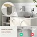 Mueble bajo Lavabo MDF, Melamina de Madera HOMCOM, hogar - baño Crudo