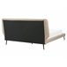 Beliani Cama con somier Piel sintética ESSONNE 219x208 Beige