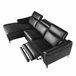 ANGEL CERDÁ Sofá chaise longue relax izquierda piel Negro
