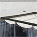 Pérgola de Pared Poliéster, Acero Outsunny Crudo