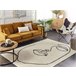 Beliani Alfombra de pelo corto BAYIR 140x200 Beige