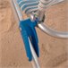 Aktive Pack de 2 sillas de playa plegables y reclinables Blanco/ Azul