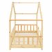 Cama infantil forma de casita con 03_0005466 Pino
