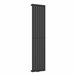 Radiador de panel Nore de Diseño monocapa plano acero Negro