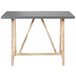 Beliani Conjunto bistro TALAMONE Gris/ Madera