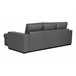 Chaise longue reversible piel sintética con cama HARRY Gris