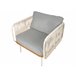 Beliani Conjunto longue SENISE Blanco/ Gris