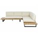 Beliani Conjunto longue MYKONOS Blanco/ Beige