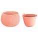 Maceta Redonda Con Deposito Splofy Bowl Naranja
