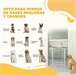 Barrera para Perros PA, Acero PawHut Blanco