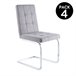 Pack 4 sillas de comedor Vanity Gris