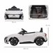 Coche Eléctrico Infantil PP, Metal HOMCOM Blanco