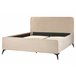 Beliani Cama con somier Terciopelo VALOGNES 172x220 Beige
