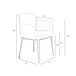 Silla comedor tela y patas acero negro Vison
