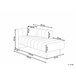 Beliani Chaise longue izquierdo Terciopelo LANNILS Beige