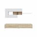 Compacto tv 260cm blanco y roble MANHATTAN Blanco/ Madera