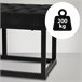 Banco banqueta pie de cama asito diseño 120x37 Negro