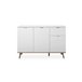 Aparador con 3 puertas y 1 cajón NORDIC Blanco/ Madera