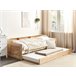 Beliani Cama con somier Madera de pino EDERN 105x204 Marron