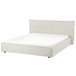 Beliani Cama de agua Lino LESTRE 201x221 Crema