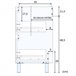 Mueble baño Devin 2 cajones espejo, sin lavabo, Nordik Madera
