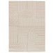 Alfombra de estilo escandinavo con relieve ZEN - ATTICGO 133x190 Blanco