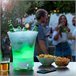 Cubitera LED con Altavoz Recargable Transparente