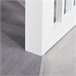 Comedero Elevado para Perros Acero Inoxidable, MDF PawHut Blanco