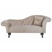 Beliani Chaise longue derecho Terciopelo LATTES Beige