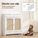 Cubre Radiadores Melamina de Madera, MDF HOMCOM Cubre Radiadores Melamina de Madera, MDF HOMCOM Blanco