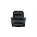 Sillón relax manual THEA piel negro Negro