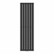 Radiador de panel Nore de Diseño monocapa plano acero Negro