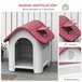 Caseta para Perros PP, Metal PawHut Multicolor